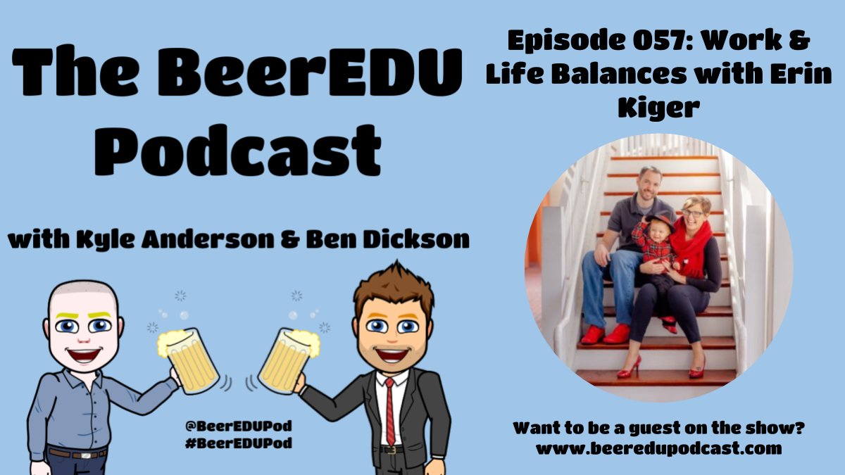 BeerEDUPod's tweet photo. Episode 057: Work & Life Balance with @EBGtech available on Apple, Google, and more! Check it out!
#cuerockstar #wearecue #cuenv #cuechat #cuebold #capcuepln #mbcue #ebcue #sgvcue #iacue #cccue #cvcue #nbcue #nscue #kerncue #coachcue #cvtechtalk #podcastedu #podcastEDCUE https://t.co/42GxjdZVBU