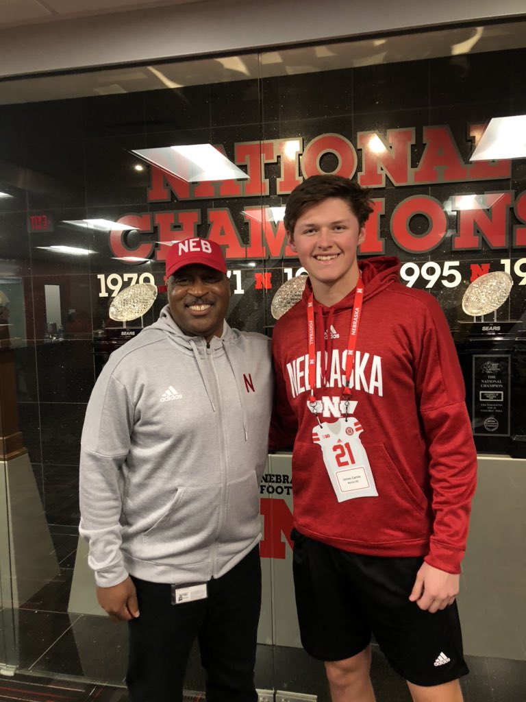 JamesCarnie1's tweet photo. Had an incredible time at junior day! Amazing team to support athletes, students and men of husker football. 💯🏈 https://t.co/1R2rupTrmN