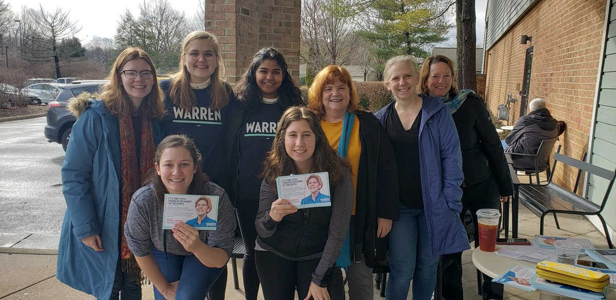 aronlled's tweet photo. Back at it again! Come canvass with us! In Reston, and all over Fairfax County ๐๐ #TeamWarren #virginiaforwarren @Virginia4Warren @DCMetro4Warren https://t.co/gEru0w7rWE