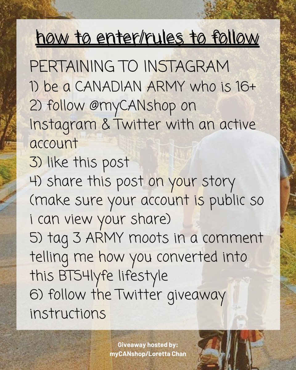 myCANshop's tweet photo. Have you entered my first #BTS giveaway? It’s the last week to enter and 1 lucky #ARMY in 🇨🇦 will win $150 worth of #merch as pictured!
#BTSCANADA2020 #BTSinCanada2020 #BTSTOUR2020 #MOTS7 #7isComing
Please help spread the word! @BTSEdmonton @Calgary_BTS @SaskBTS @BTS_Quebec https://t.co/VRTE6t75kv