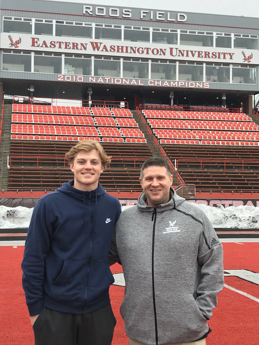 connorstutz11's tweet photo. After a great official visit, I am excited to announce I’ve received a PWO from Eastern Washington University! @CoachPulver #EKG 🦅🦅🦅 https://t.co/UfF4BYLDuV