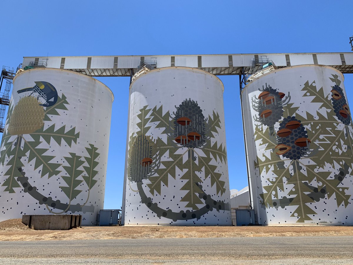 <a href="/TravelingNess/">Vanessa Shields</a> <a href="/Adventuringgal/">Cynthia | Adventuring Woman</a> <a href="/carpediemeire/">John @CarpeDiemEire</a> <a href="/TravelBugsWorld/">Travel Bugs World ✈️🐞🌎</a> <a href="/MadHattersNYC/">Mad Hatters NYC</a> <a href="/RoadtripC/">Roadtrip Couple</a> <a href="/RoarLoudTravel/">RoarLoud</a> <a href="/always5star/">Always5Star</a> <a href="/suziday123/">Suzi Day</a> <a href="/LoriMoreno/">#InfluencerMarketing Host</a> <a href="/TravelAtWill/">LDH</a> <a href="/SashaEats/">Sasha</a> <a href="/travelwithirine/">Travel with lrine</a> <a href="/tspadventure/">Riana | Teaspoon of Adventure</a> <a href="/WestAustralia/">Western Australia</a> <a href="/Shire_Esperance/">Shire of Esperance</a> <a href="/Australia/">Australia</a> Isn’t it cool #art. It is one of the Wheat Silos on the Public Silo Trail in #WesternAustralia 

Here’s another one #FlashbackFridayz 

<a href="/formwa/">FORM</a>