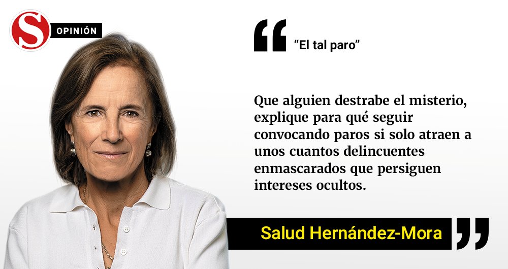 RevistaSemana's tweet photo. "No se cubren el rostro por miedo a represalias. Más bien para que no los identifiquen, tiren del hilo y puedan llegar al cerebro que los manda": @saludhernandezm en #ElTalParo https://t.co/qmtdIu82Bc https://t.co/mutbQy87AQ
