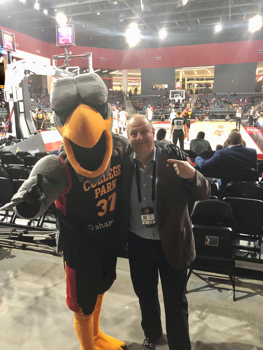 Hanging with Colli at the <a href="/CPSkyhawks/">College Park Skyhawks</a> game. Having a ball at the Gateway Center Arena in College Park!