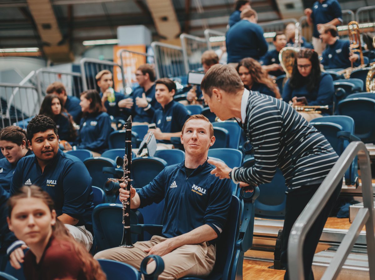 RitaCheng_'s tweet photo. Great music and performances as always by @naubands! #TrueBlueNAU https://t.co/RNUd55Ol7G