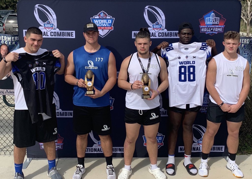 GabeRubio97's tweet image. I had so much fun competing at the @ProFootballHOF World Bowl national combine this weekend!  Great guys from all over the country coming together and putting in work!  Always reppin....always learning.  Excellent competition!  @coachkeith_1k @GHoward_Scout @JReyes_NP @ttherzog
