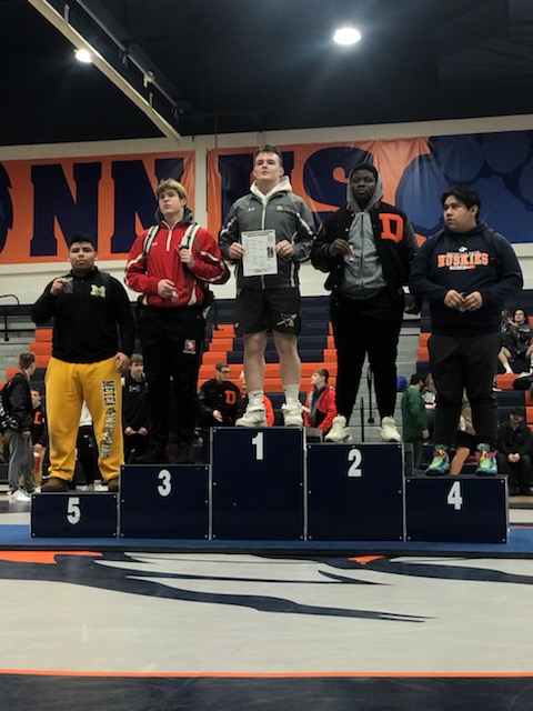WVHSwrestle's tweet photo. DVC Champion Charlie Millington! Earns 1st place at 285. Congrats Charlie. https://t.co/fRBm3sG2kv