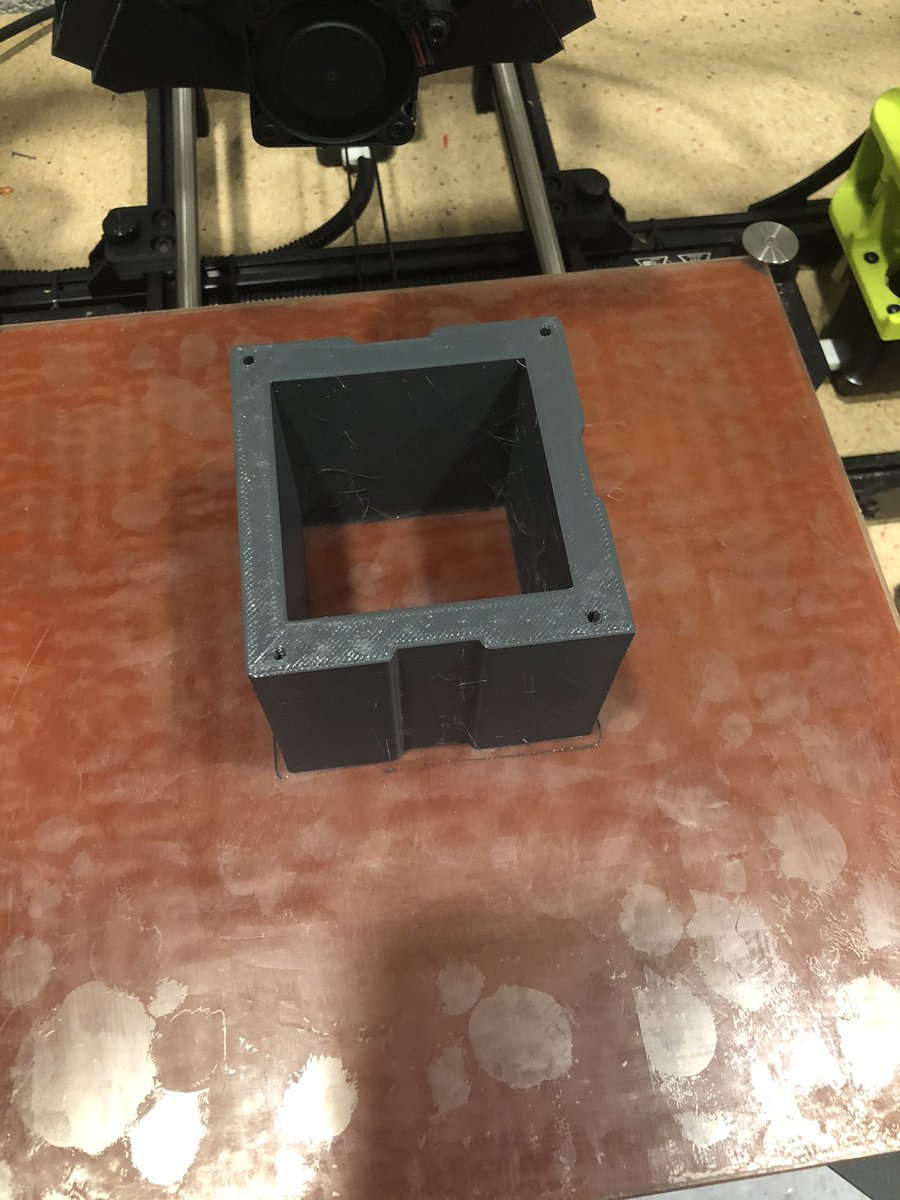 toddlivesay's tweet photo. RMS RamSat together for the first time! We are making full scale prototypes of the ballast design with our 3D  printer provided by @y12nsc before sending specs out for production. Thankful for all the community support! @KirkRenegar @ORSchools @RMSortn @ORNL @goethert https://t.co/HPdgXHO1ac