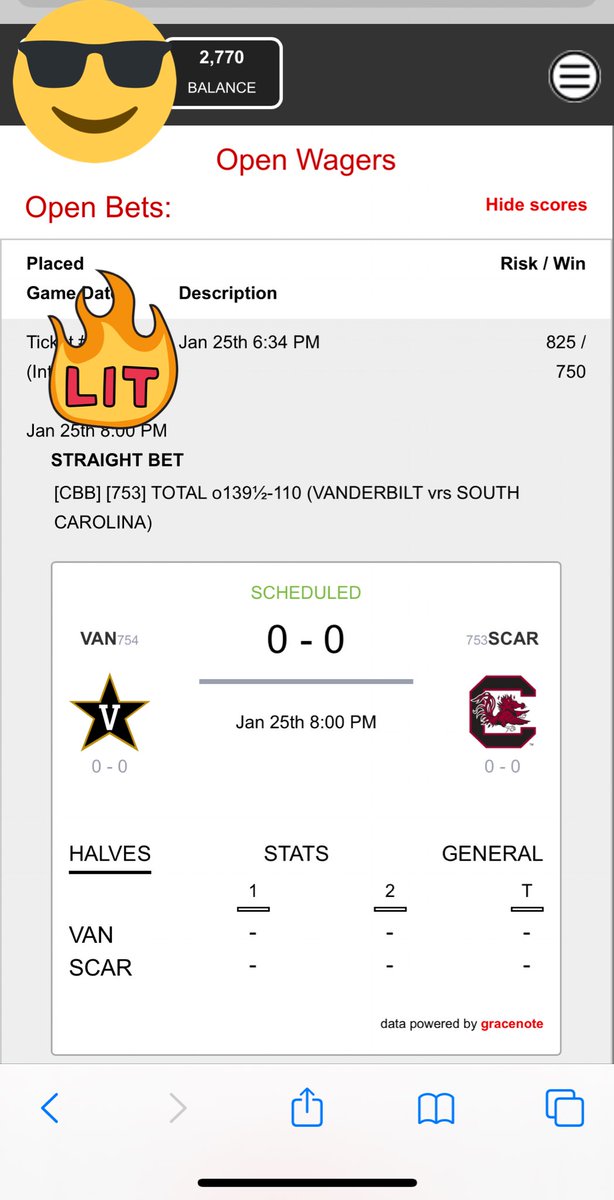 AirCapper's tweet image. THIRD FREE PLAY OF THE DAY:

VANDERBILT OVER 139.5 

LETS GET THIS MONEY 💰