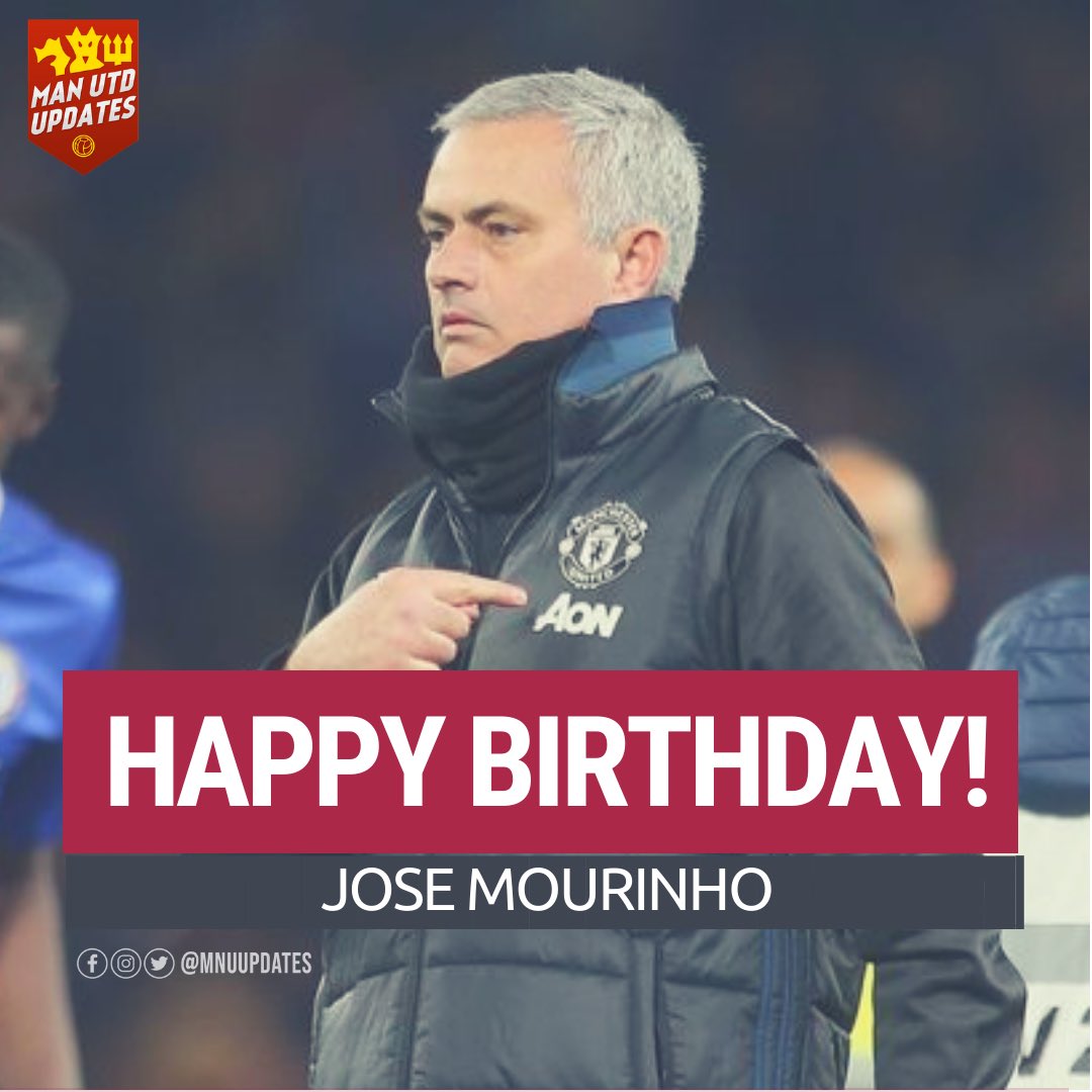 Happy 57th birthday to United s former boss Jose Mourinho.    