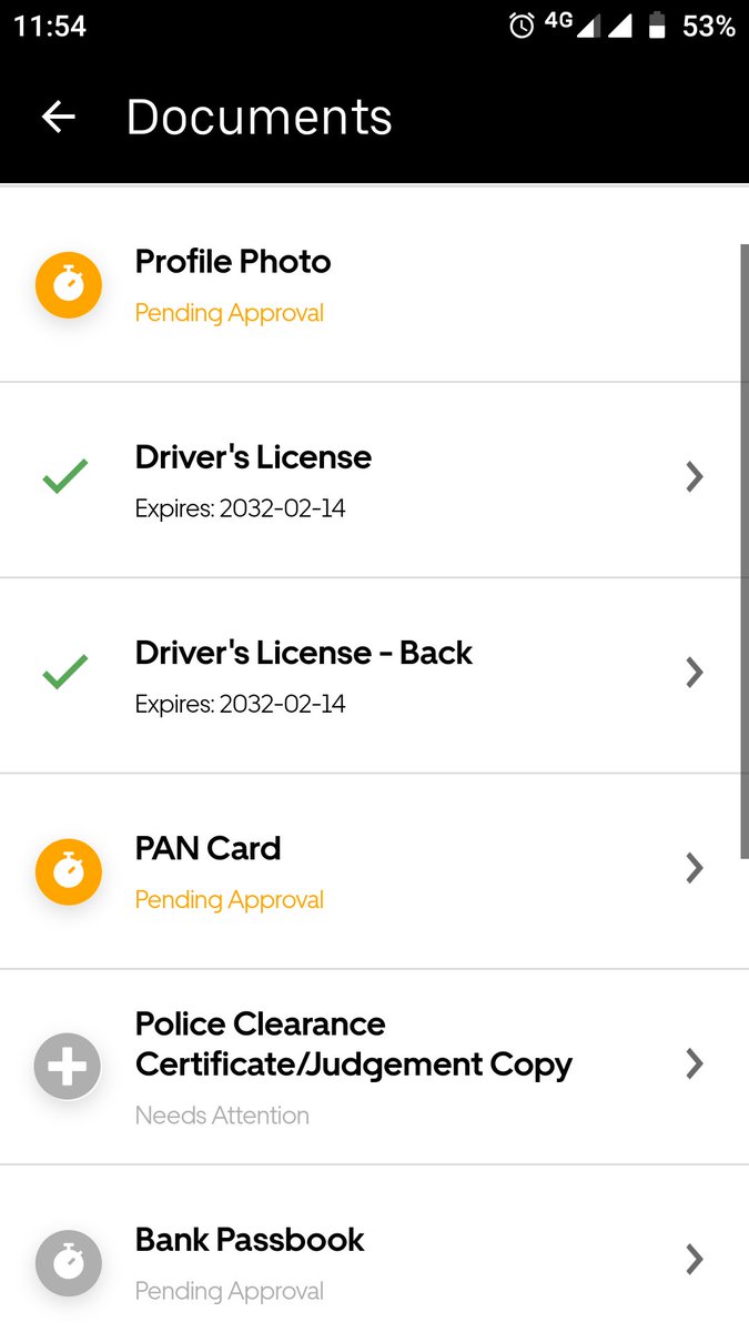 @Uber_Support my account all documents in pending approval. Kindly ...