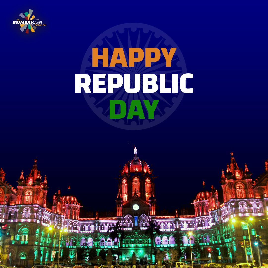 Mumbai_Games's tweet photo. Mumbai Games wishes you all a very Happy Republic Day!🙏🏻

#KhelnaHai #MumbaiGames #RepublicDay2020 https://t.co/uEjzmJM63q