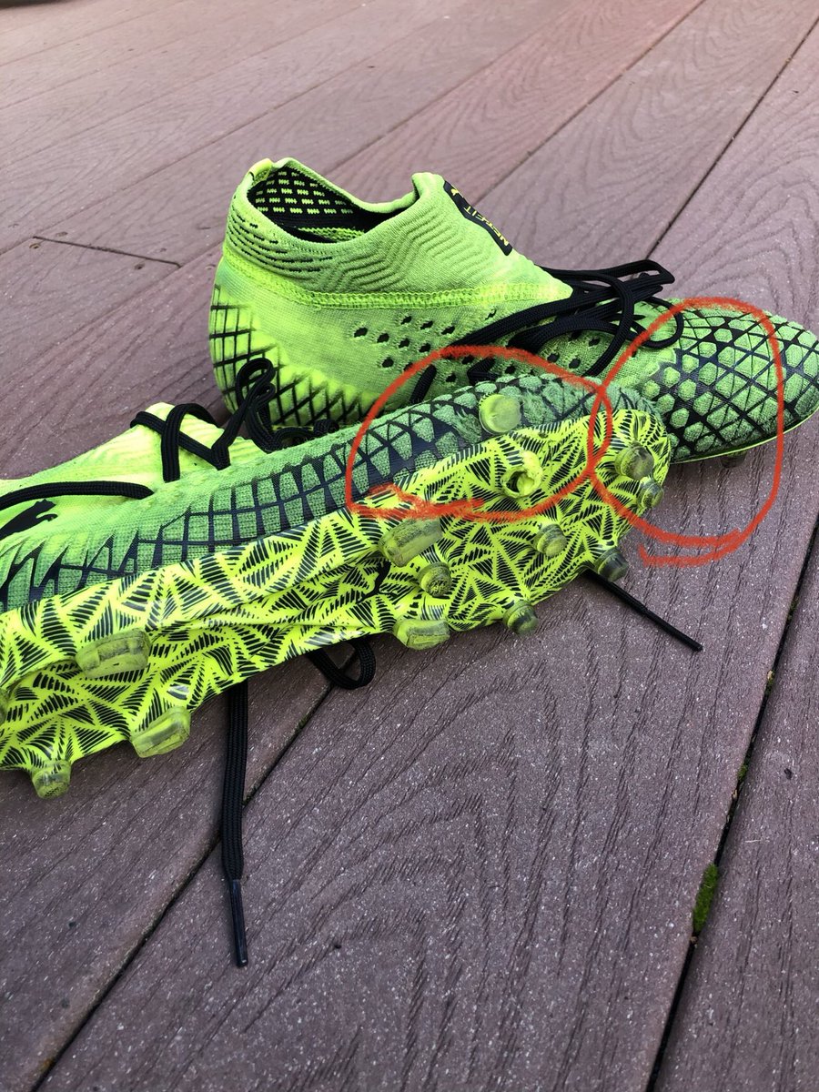 maxx1108's tweet photo. ⁦@PUMA⁩ how does a 1 month old pair of cleats for a high level 15yo soccer player fall apart AGAIN? Guess we’ll go back to ⁦@Nike⁩ #superfrustrating https://t.co/YijJCw6qFD