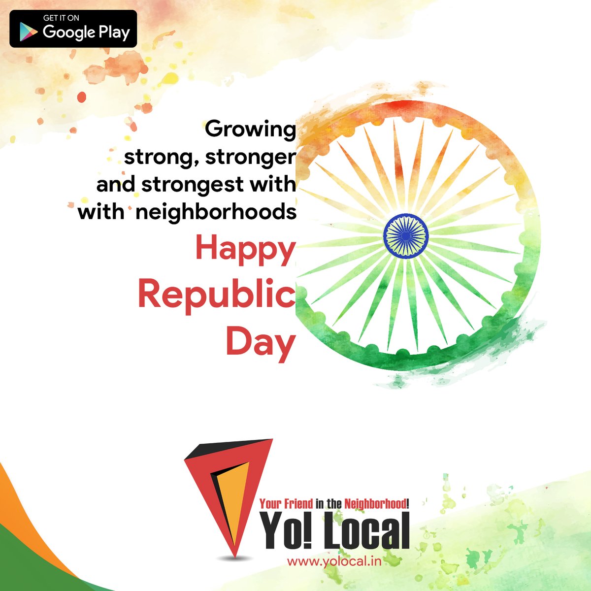 YoLocal_In's tweet photo. #OneNation that is growing stronger and stronger. 
We know more about #fundamentalDuties along with our #FundamentalRights.
Let us prove it.

#GoSocial #YoLocal  #RepublicDay #Constitution #Neighborhoods #communities #India https://t.co/jmvYkV3Tjo