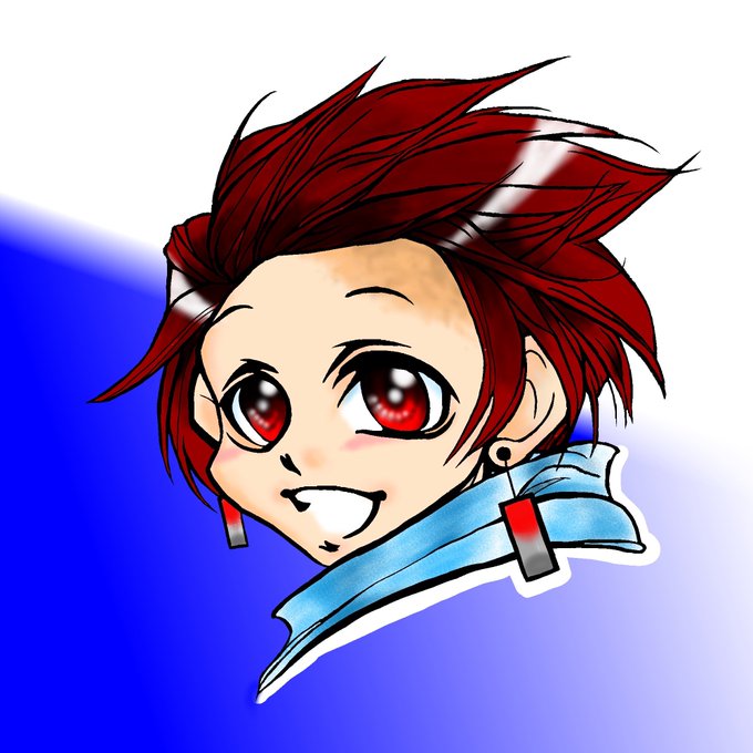 野薔薇さんがTwitterに投稿した竈門炭治郎(鬼滅の刃)のイラスト。