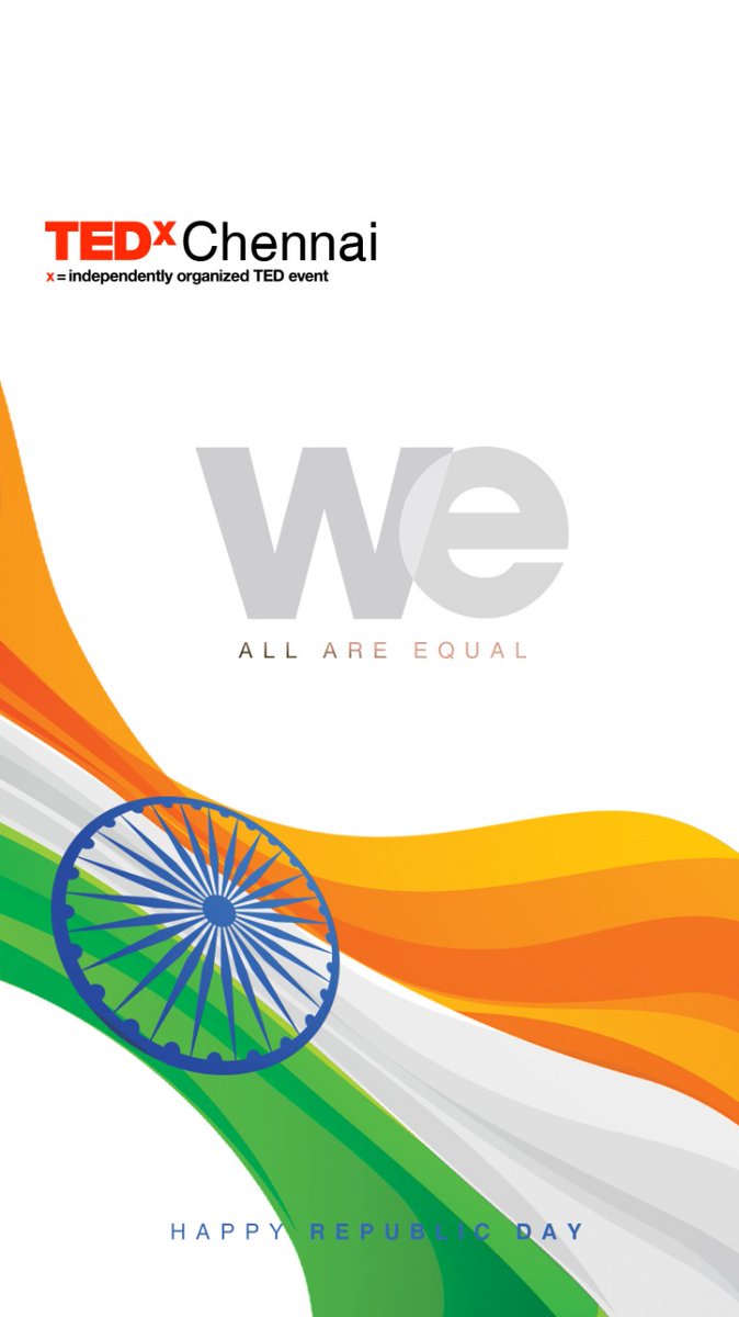 This Republic day, let's take out time, go through our preamble once again and ask ourselves,

Are We Really Free?

#TEDxChennai #RepublicDay2020 #ideasworthspreading #India #Chennai #Equality #Fraternity #Justice #Liberty #PRIDE #JaiHind