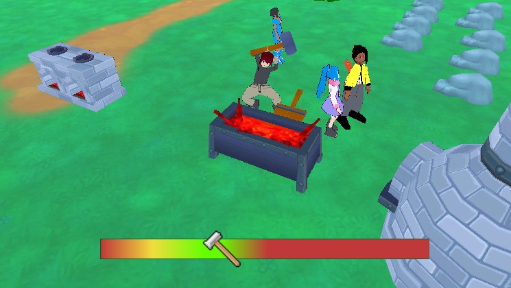 purebotg's tweet image. Adding more mini games, here's crafting!

Goal is to stop the hammer within the green space of bar.