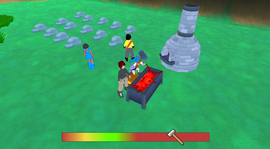 purebotg's tweet image. Adding more mini games, here's crafting!

Goal is to stop the hammer within the green space of bar.