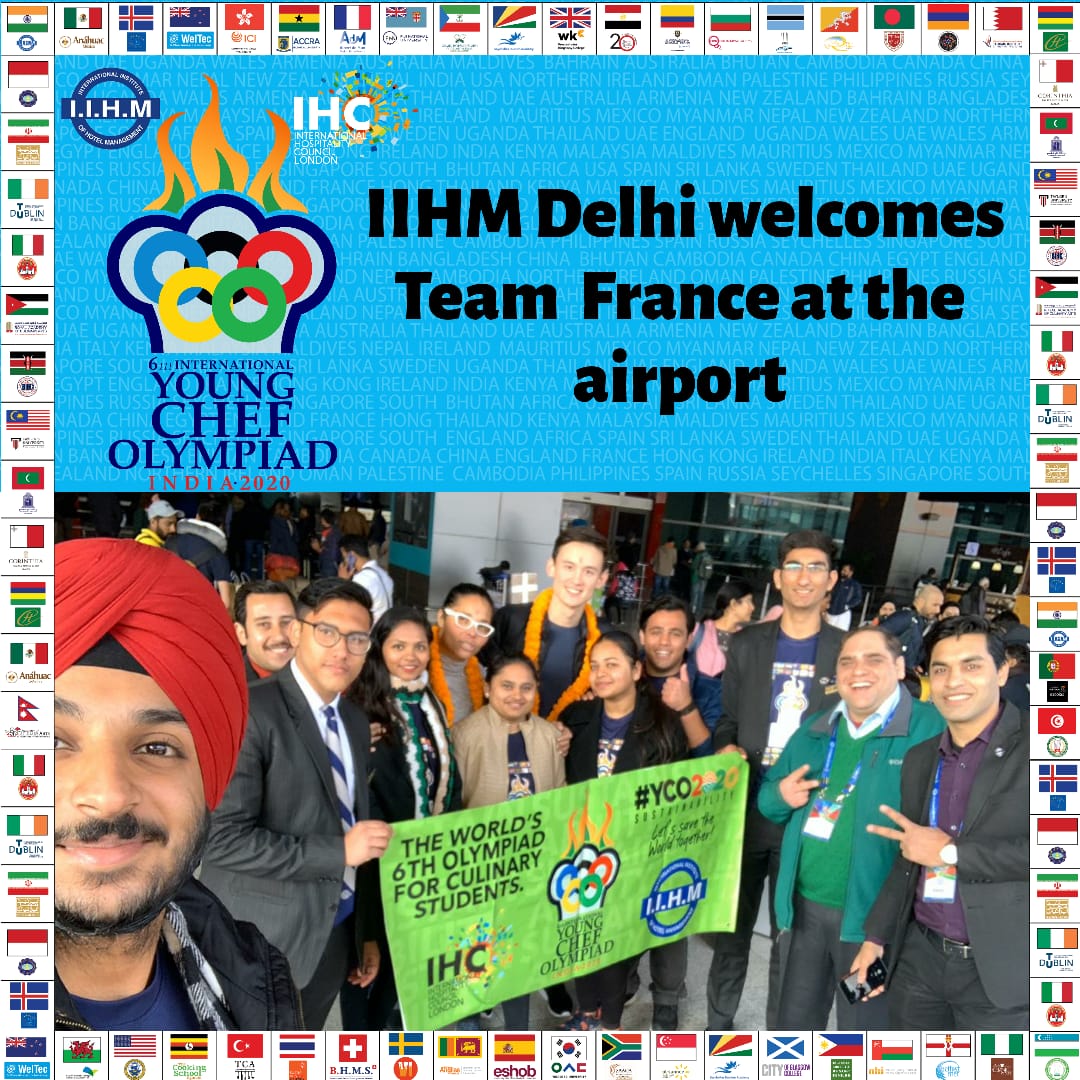 Ankit03233638's tweet photo. Welcome the teams at India #iihmbest3years #YCO2020 #Sustainability #UNsdg #BiggestCulinaryCompetition @subornobose @IIHMHOTELSCHOOL https://t.co/ALzqzz2oBL