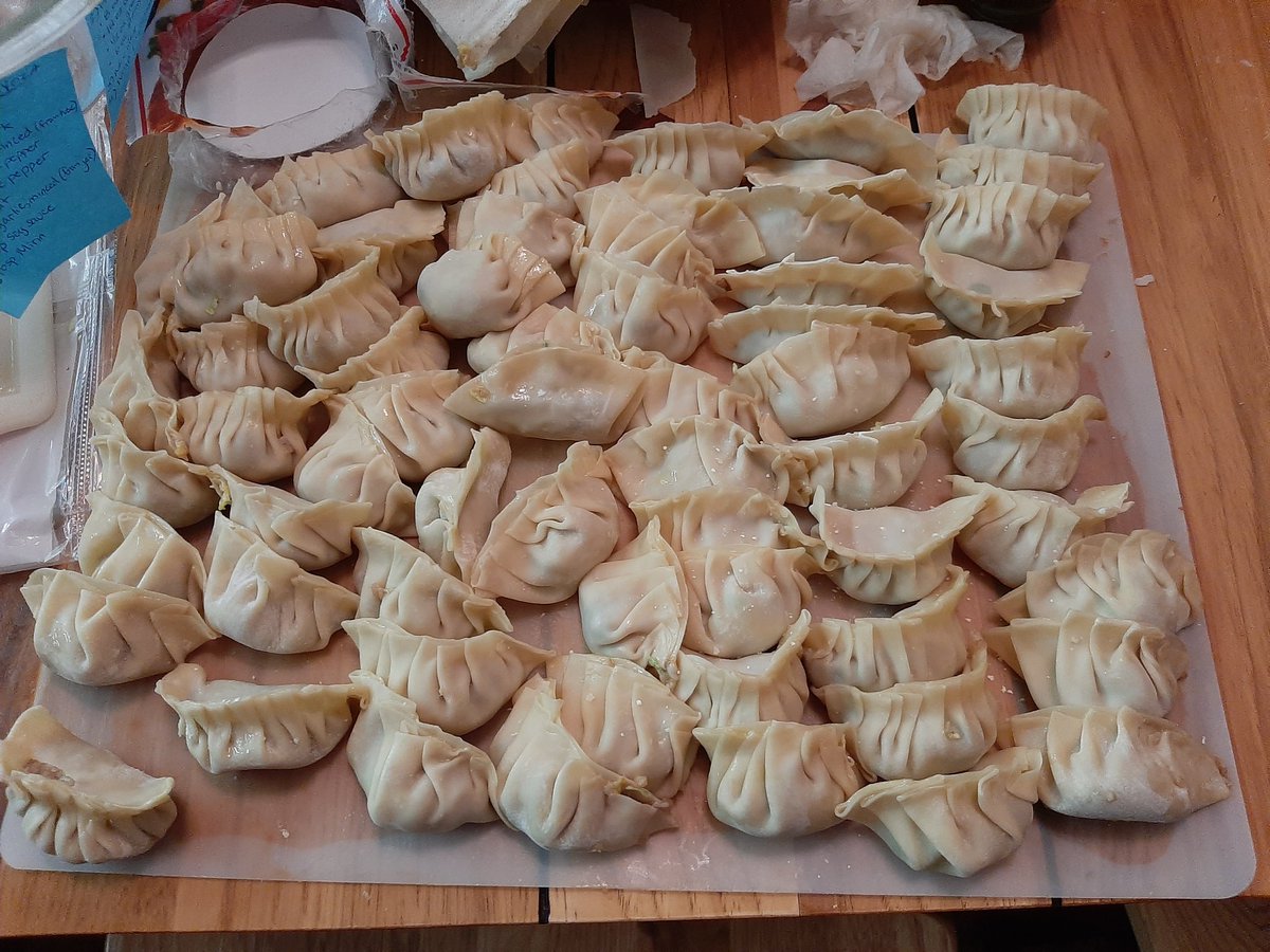 Many dumplings