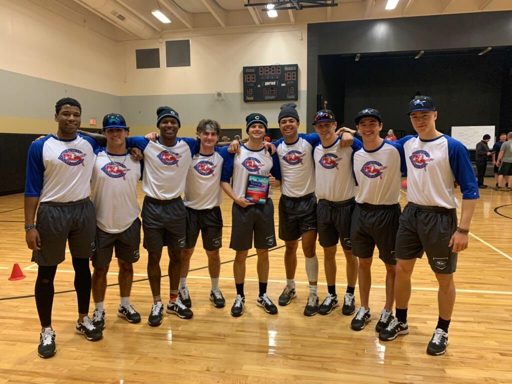 CrowderBasebal1's tweet photo. Big win today for the Roughrider outfielders at the Shop With A Hero dodgeball tourney! Thank you to South Elementary for having us out! #team55 #wR https://t.co/77PmcyNdjO
