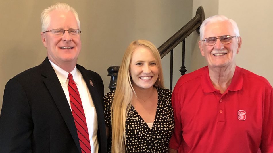 NCStateCALS's tweet photo. Loyal. Faithful. Gregarious. That's just a few ways to describe #NCStateCALS alumnus Zack Ladd and the three generations of his family that attended and supported @NCState! See why he's a self-proclaimed walking billboard for the university: https://t.co/0iU5VPh2SP #AgPackStrong https://t.co/AsaYqWYJaU