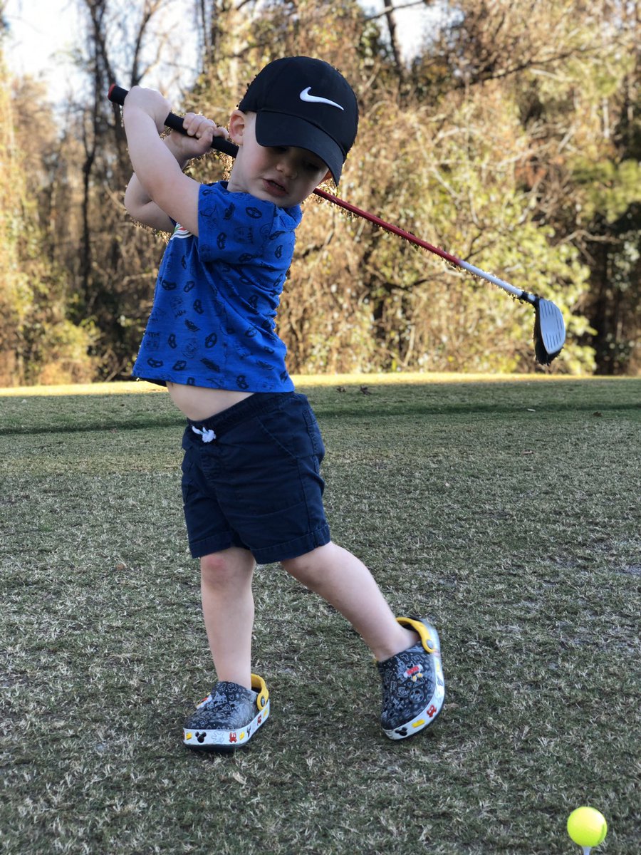 JaredPlost's tweet photo. @maxhoma23 can you critique my 3 year olds backswing?  (Rooting for your success; keep growing the game!!!) https://t.co/ggG9fyv27S