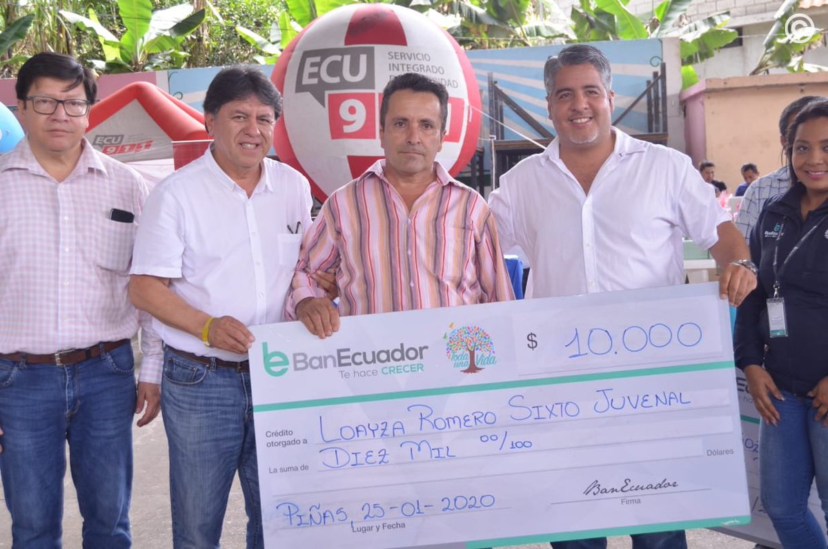 Presidencia_Ec's tweet photo. EL ORO | ¡#LasBrigadasTodaUnaVida llegaron a Piñas! Los habitantes de este cantón recibieron atención e información de: @Riesgos_Ec, @CNEL_EP, @Educacion_Ec, @Produccion_Ecu, @BanEcuadorBP, @AgriculturaEc, @ViviendaEc, @MinTrabajoEc, @Salud_Ec y más. https://t.co/kJoBsYFN0X