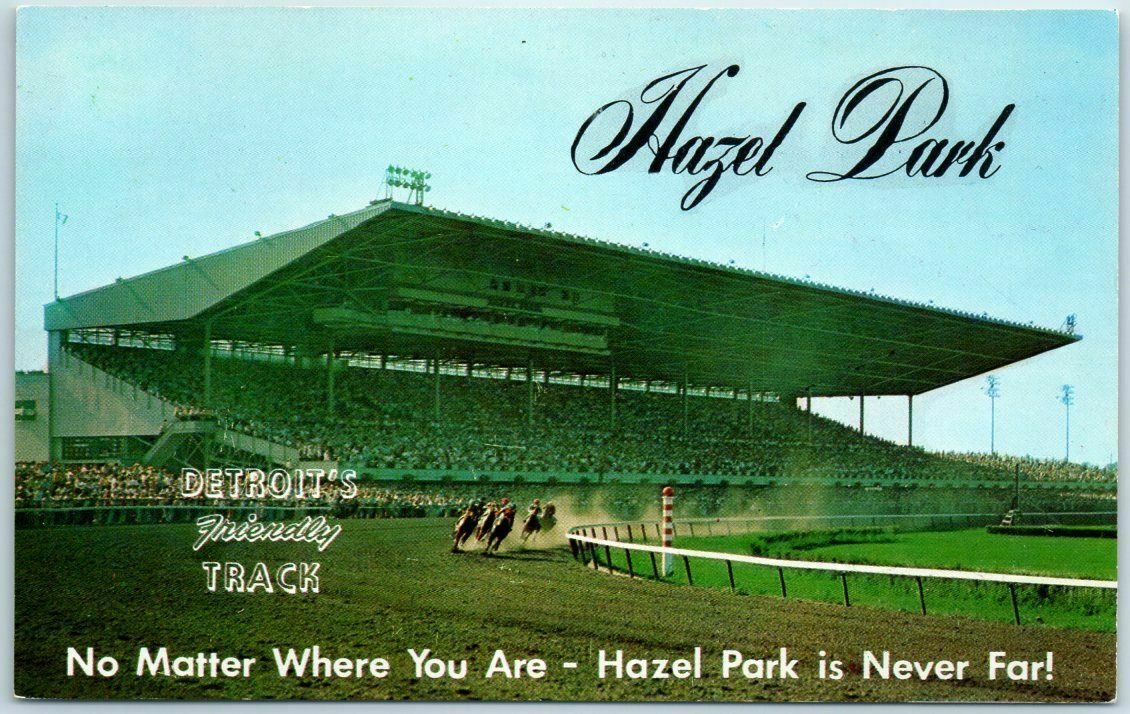 MichiganHist's tweet photo. Hazel Park, Detroit's Friendly Track - ca. 1950s (ebay)
#DigHazelPark #HazelPark https://t.co/meo1M3lZ6J