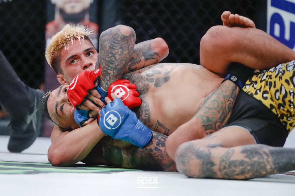 Mmafighting Com Jay Jay Wilson Gets The First Submission Of The Night At Bellator238 Allelbows