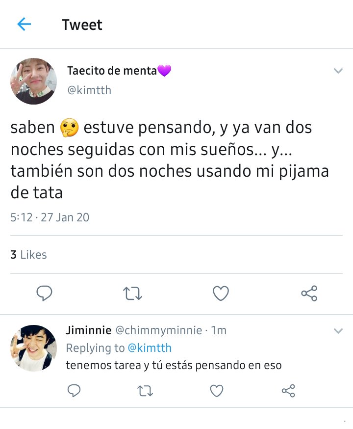 ppanghyuka's tweet photo. 🌙𝓟𝓲𝓳𝓪𝓶𝓪𝓼🌙
//VMON-NAMTAE AU

Taehyung descubre que sueña con el hombre perfecto cuando usa su pijama favorita. https://t.co/4ANZo38eN9
