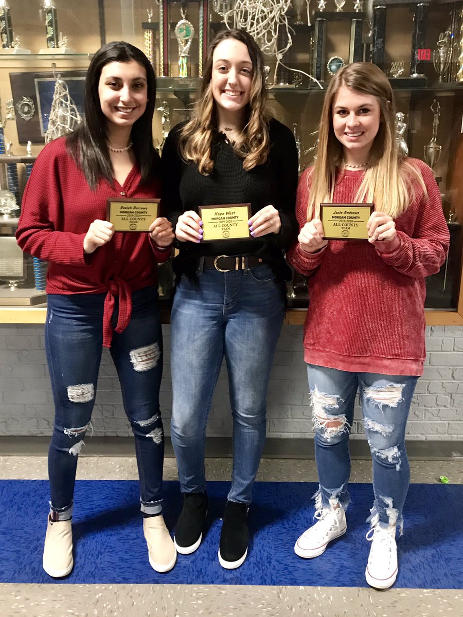 BrewerPatriots's tweet photo. Congrats to Jacie Andrews, Evaiah Burrows and Hope West for making the Morgan County 2019-2020 All-County Team! https://t.co/UGN16TZjXH