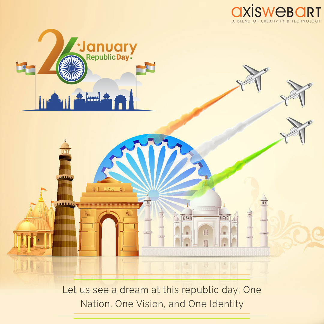 AxisWebArt's tweet photo. Let us remember the golden heritage of
our country and feel proud to be a part of
India. HAPPY REPUBLIC DAY 2020

#RepublicDayIndia #RepublicDay2020 #TheForgottenArmy #Axiswebart https://t.co/HJByP4CHZU