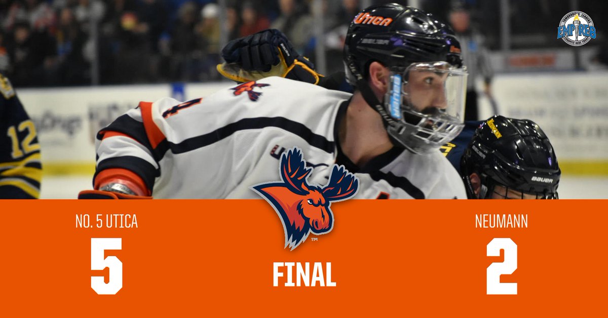Utica_Pioneers's tweet photo. Daniel Fritz becomes the second All-Time leading point getter among defensemen in program history with a 2 assist night against Neumann! He passed former teammate Zach Borsoi and now has 65 career points. #WeAreUtica https://t.co/Rk5VVzOc8y