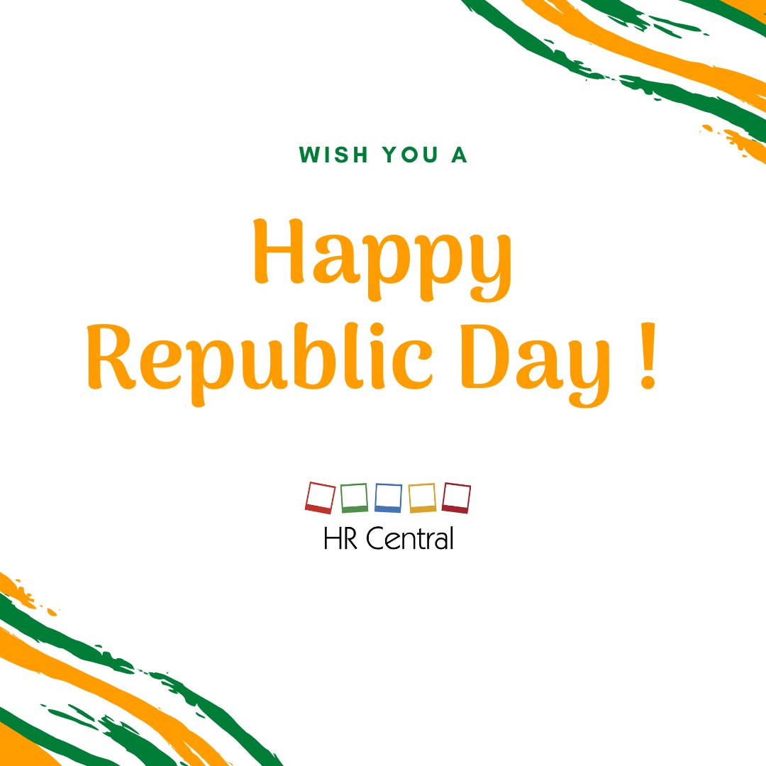 HRCentral6's tweet photo. A thousand salutes to this great nation of ours. May it become even more prosperous and great. 
Happy Republic Day!
#RepublicDay #January26 #India #HRCentral https://t.co/1CaQY7ravM