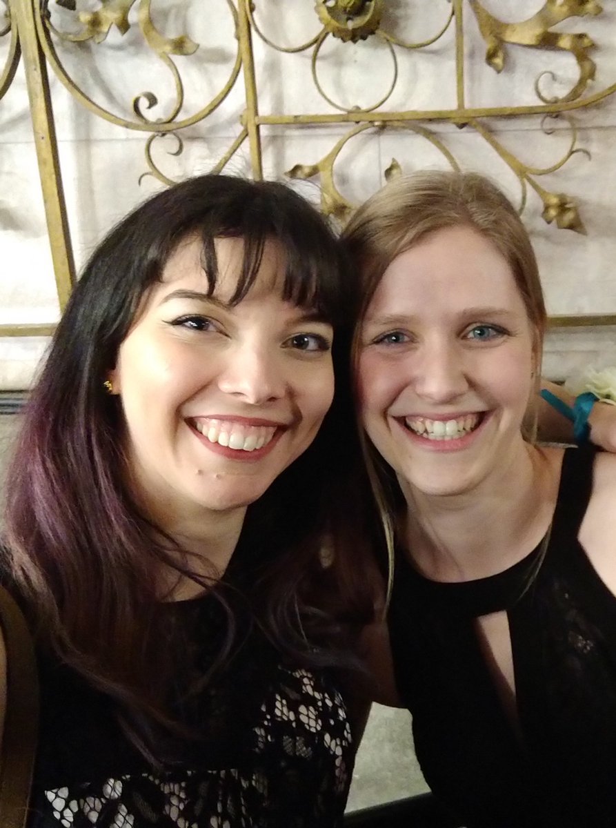 LaurenePfajfer's tweet photo. Today was the @SciBall ! The last one of my PhD as it's my last year in Vienna. But I took the time to relax, dance and have time with colleagues and friends ☺️💙 @vienna #Scienceball @ricocardy https://t.co/sst7bKgV0j