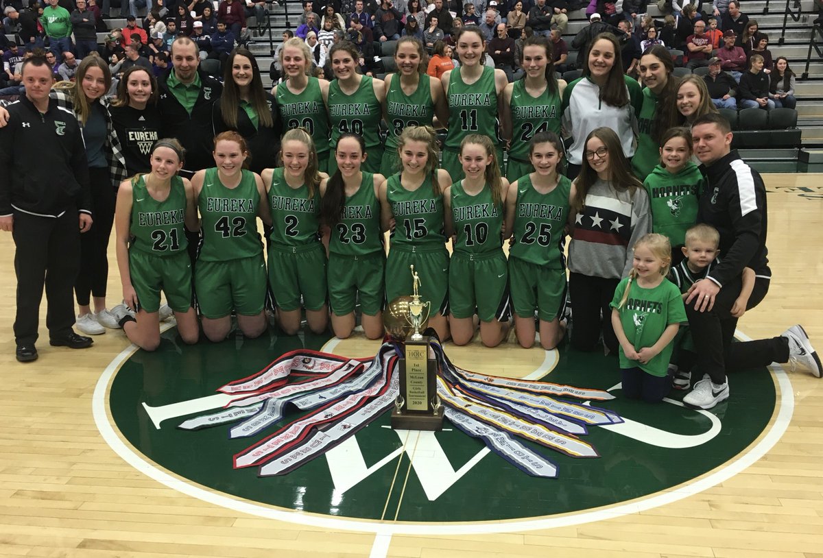 KurtPegler's tweet photo. Eureka girls beat Fieldcrest for a fourth consecutive Heart of Illinois Conference Tournament championship. Very impressive. https://t.co/cQ7TSZMX04