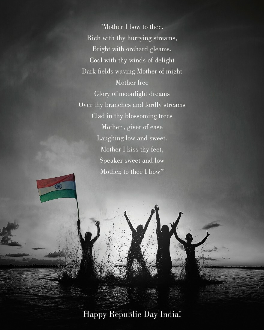 GreenFMC_Hyd's tweet photo. To the soldiers who give their lives for the nation, a humble salute. A humble salute also to the poet Bankim Chandra Chatterjee whose 'Vande Mataram' continues to inspire patriotic fervour.
#HappyRepublicDay #Patriotism #GreenFMC #Hyderabad #AgencyLife https://t.co/hKhblbNlq9