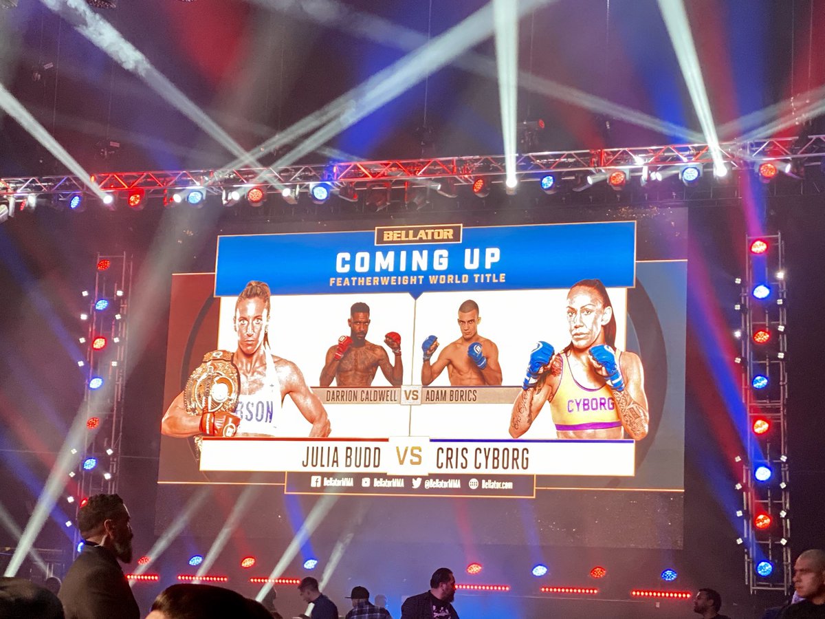 KevinI's tweet photo. At The Forum for #BuddCyborg at ⁦@BellatorMMA⁩ https://t.co/ZIkGKJrK42