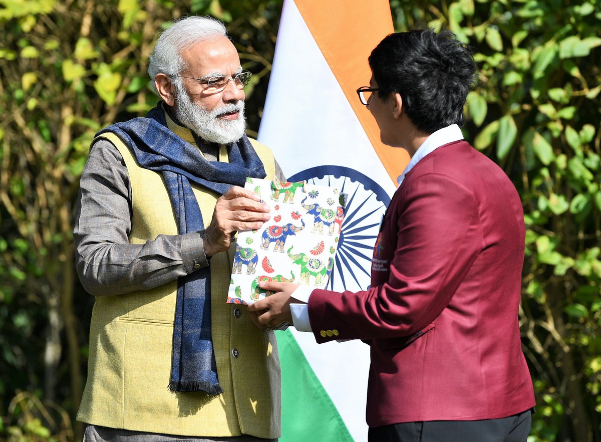 DesiCryptoHodlr's tweet photo. India is in a love hate relationship with #cryptocurrency

While RBI fights against Crypto in the Supreme Court, our Prime Minister just awarded @aroraharshita33 a prestigious award for innovation in various fields including #crypto (she created a Crypto Price Tracking App📱) https://t.co/s54iNtG2oo