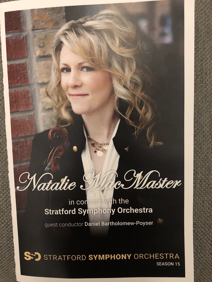 RoyNorton1's tweet photo. Cape Breton’s Natalie MacMaster, w/ @StratfordSO gave a stirring, sold-out performance @stratfest ‘s Avon Theatre @NatMacMaster https://t.co/x3UalyJIAL