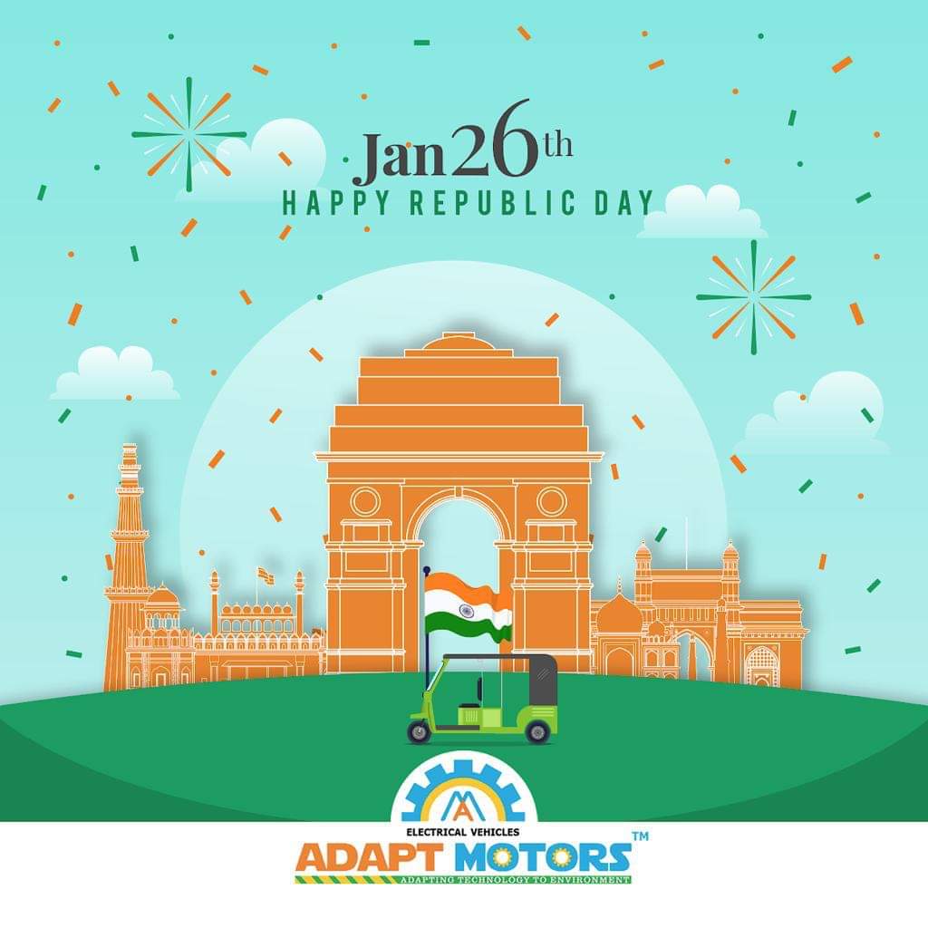 adaptmotors's tweet photo. Adapt Motors Wishes You the Clean & Green Republic Day
January 26th
#happy #republicday #india #pollution
#nonpollution #freedom #GoAdapt https://t.co/MJnRT0Yhp0