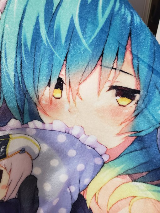 ブランケットの裏面は起毛が長めな分、印刷はちょっと荒くなってます(その分肌触りは気持ちいいんですけど)
なので裏面もおまけでイラスト載ってるよ的な感覚でお願いします🙌 