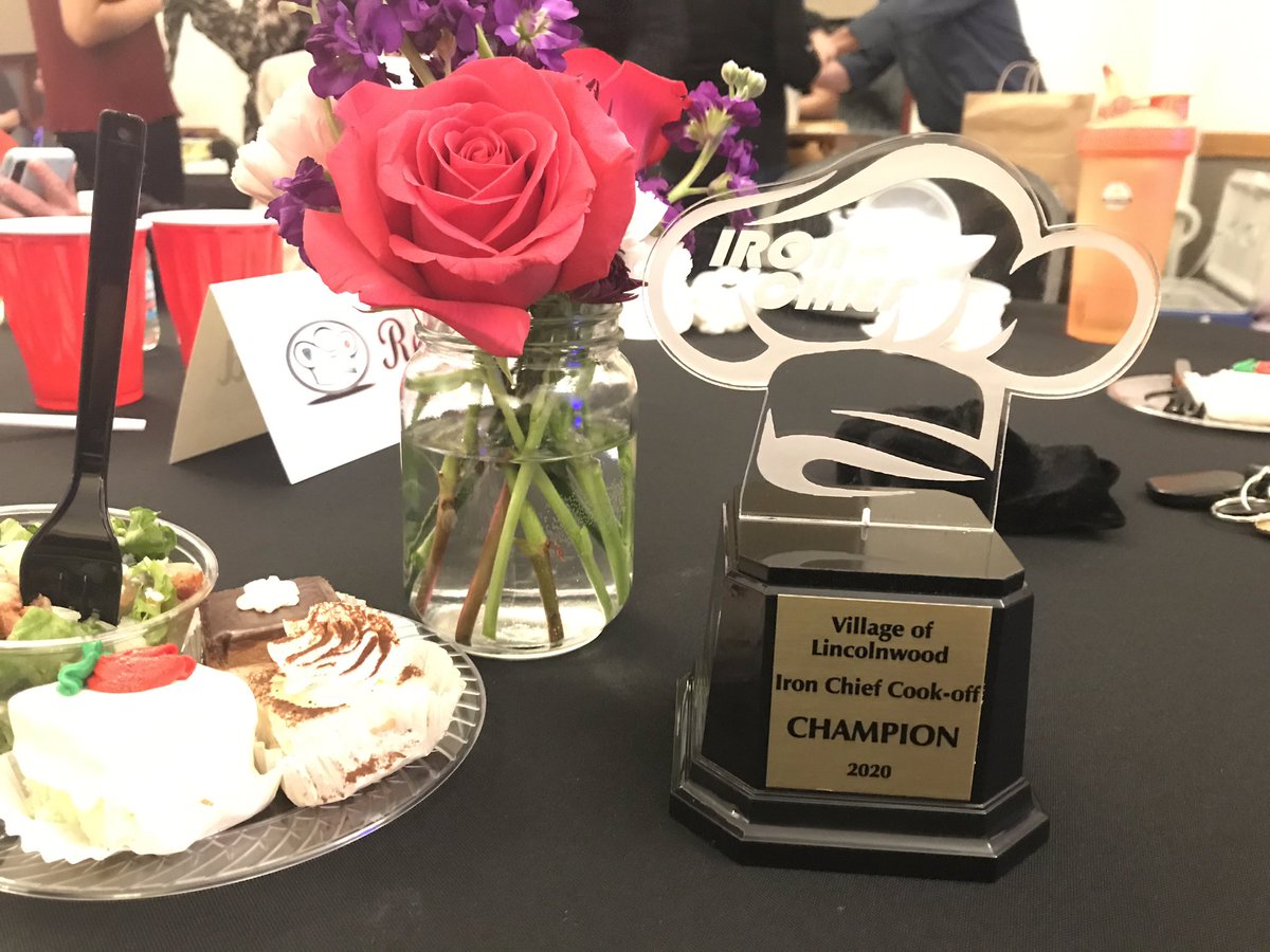 LincolnwoodPD's tweet photo. The secret ingredient was chicken! Winner winner chicken dinner! We are proud to announce the Lincolnwood Police Department reigned supreme over the Fire Department! With our Chicken Marsala dish with pasta, and asparagus. #IronChief #LincolnwoodPolice https://t.co/wQtNd0084b