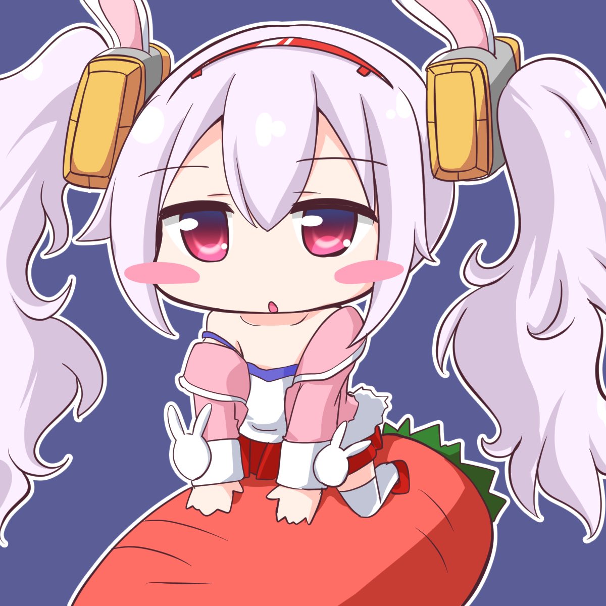 ラフィー(アズールレーン) 「ニンジンクッションにまたがるラフィーちゃん 謎シチュ  #アズレン 」|Geo＠FANBOXはじめましたのイラスト