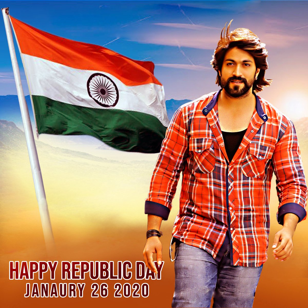 YashFansTrends's tweet photo. This Republic Day, Let's be Proud of it.Let's Pledge to Make it Even More Stronger...

Happy Republic Day Annthammas♥️

#RepublicDayIndia #KGFChapter2 https://t.co/rllFHSxMvw