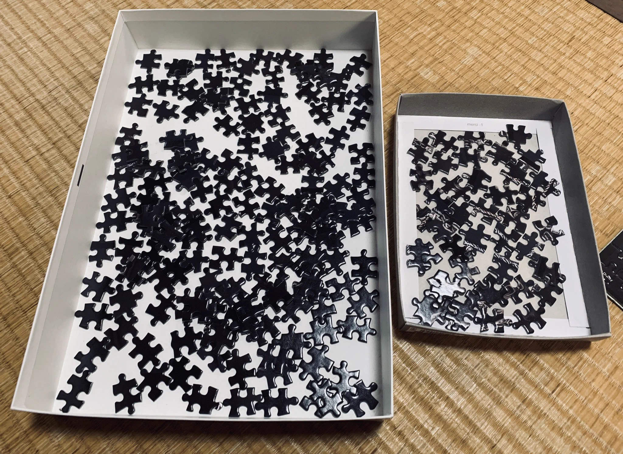 まるでミルクパズル！？残されたピースがほぼ真っ黒で絶望的・・・