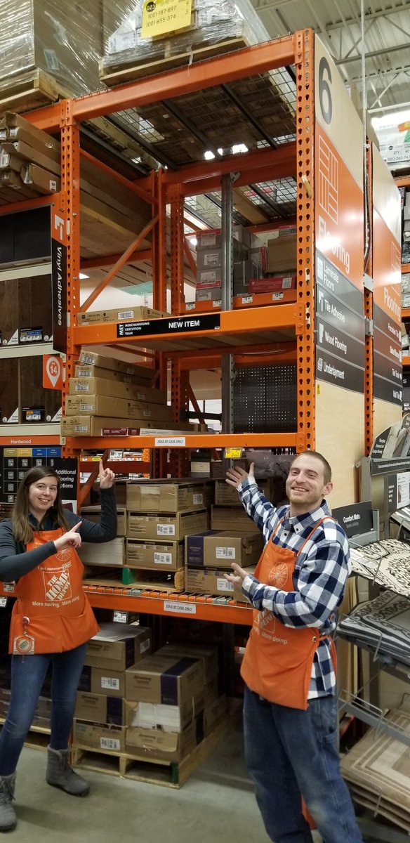 jon_thd's tweet photo. Packdown addicts Lyle and @corinabcaldwell EMPTYING this No-Home bay during their downtime busting out measures! Big ups to them! Even better: one of the products sold out after they got in on the shelf! Even EVEN better: they were top dogs in sales for Saturday! https://t.co/P5tjweOvP8