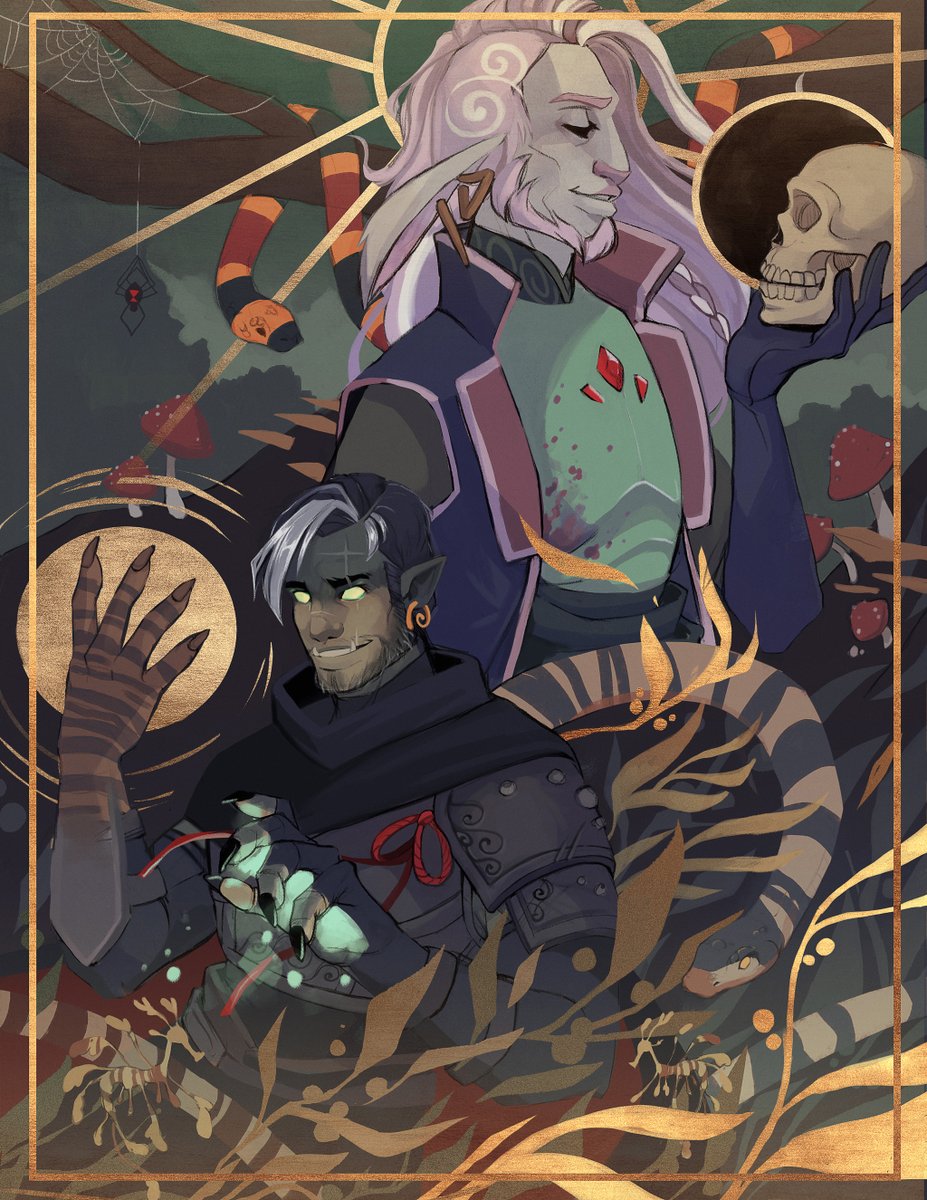 "do you feel that nature is honest?" //
"I think it can certainly be deceiving."  
-
love seeing some ideological differences coming up between the wildbros, ngl.  🌱 #criticalrole, #criticalrolefanart
