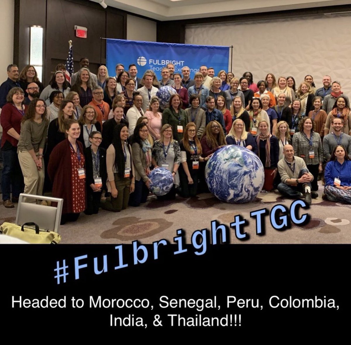 ⁦<a href="/McClarinHS/">McClarin HS</a>⁩ This is the Fulbright Class of 2020 meeting for the first time face to face in Washington D.C. January 23-25, 2020 - We were all so excited! #mcclarinpride #fulbrighttgc
